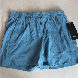 lululemon athletica Teal Men's Flat Front Shorts